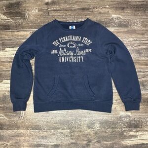 Penn State Crewneck Sweatshirt Large NCAA Nittany Lions Navy Pocket GUC